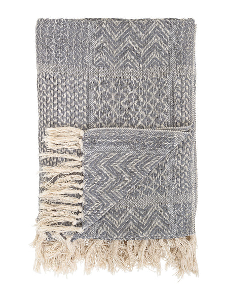 Rodion Throw, Grey, Recycled Cotton L160 x W130cm