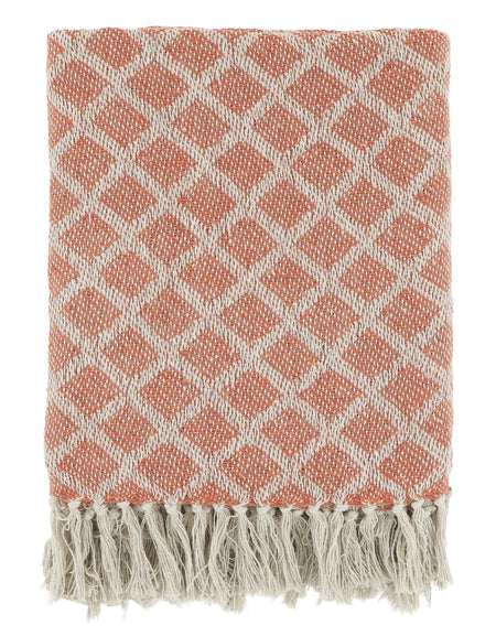 Hand Woven Terracotta Throw