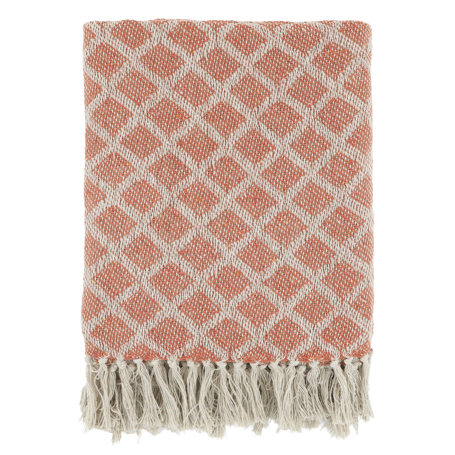 Hand Woven Terracotta Throw