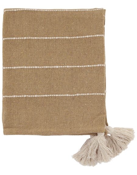 Hand Woven Honey Throw