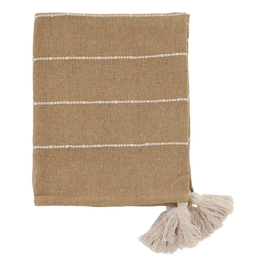 Hand Woven Honey Throw