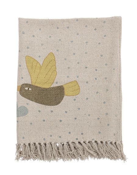 Alois Throw, Nature, Recycled Cotton L100 x W80cm