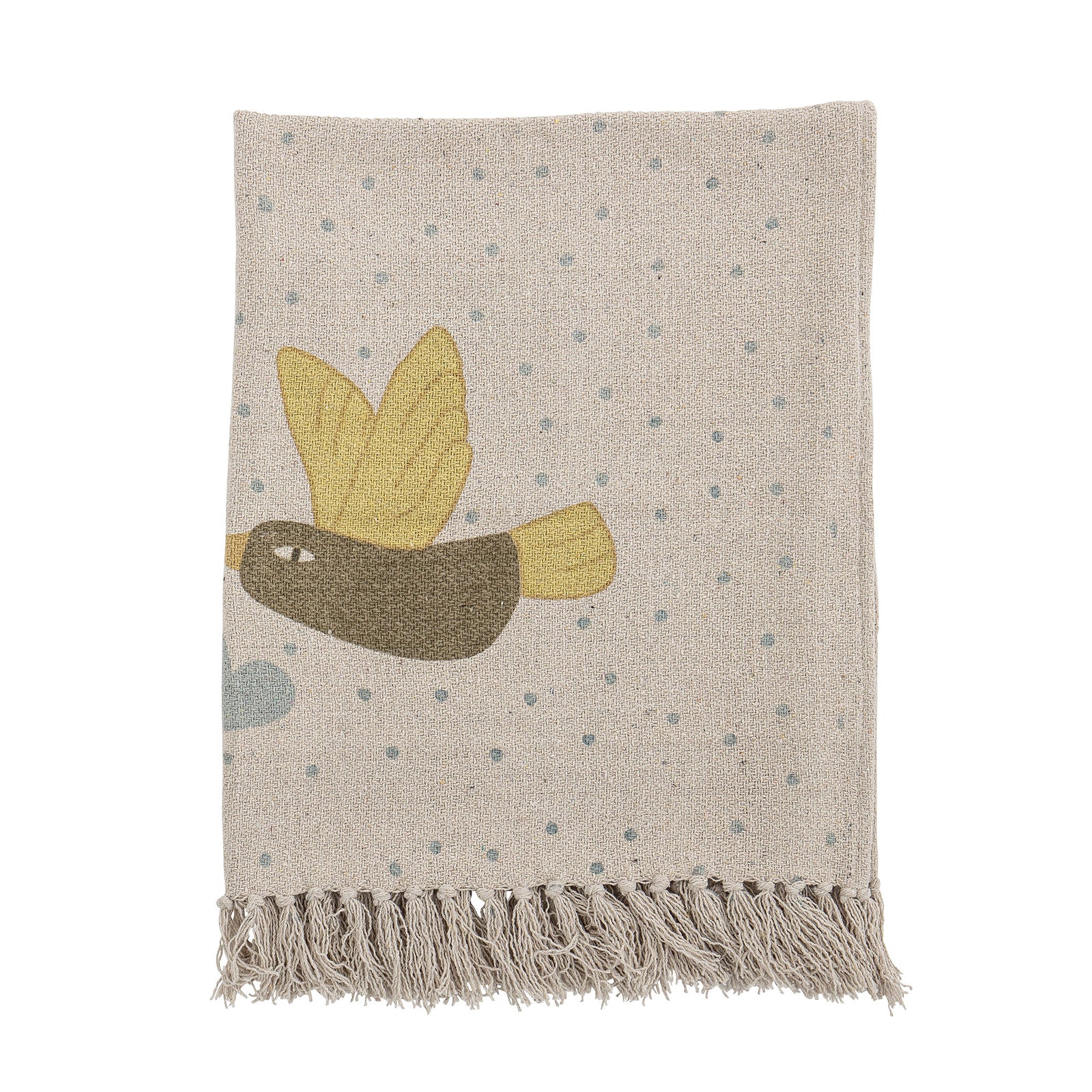 Alois Throw, Nature, Recycled Cotton L100 x W80cm