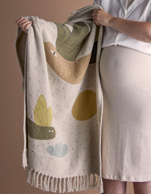 Load image into Gallery viewer, Alois Throw, Nature, Recycled Cotton L100 x W80cm
