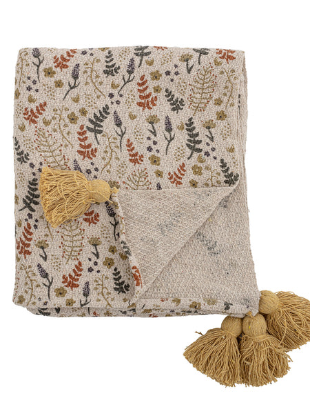 Filipa Throw, Yellow, Recycled Cotton L100 x W80cm