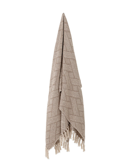 Ghina Throw, Nature, Recycled Cotton L160 x W130cm