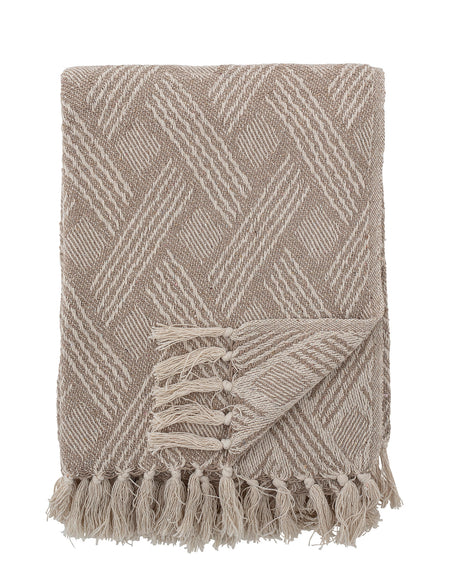 Ghina Throw, Nature, Recycled Cotton L160 x W130cm