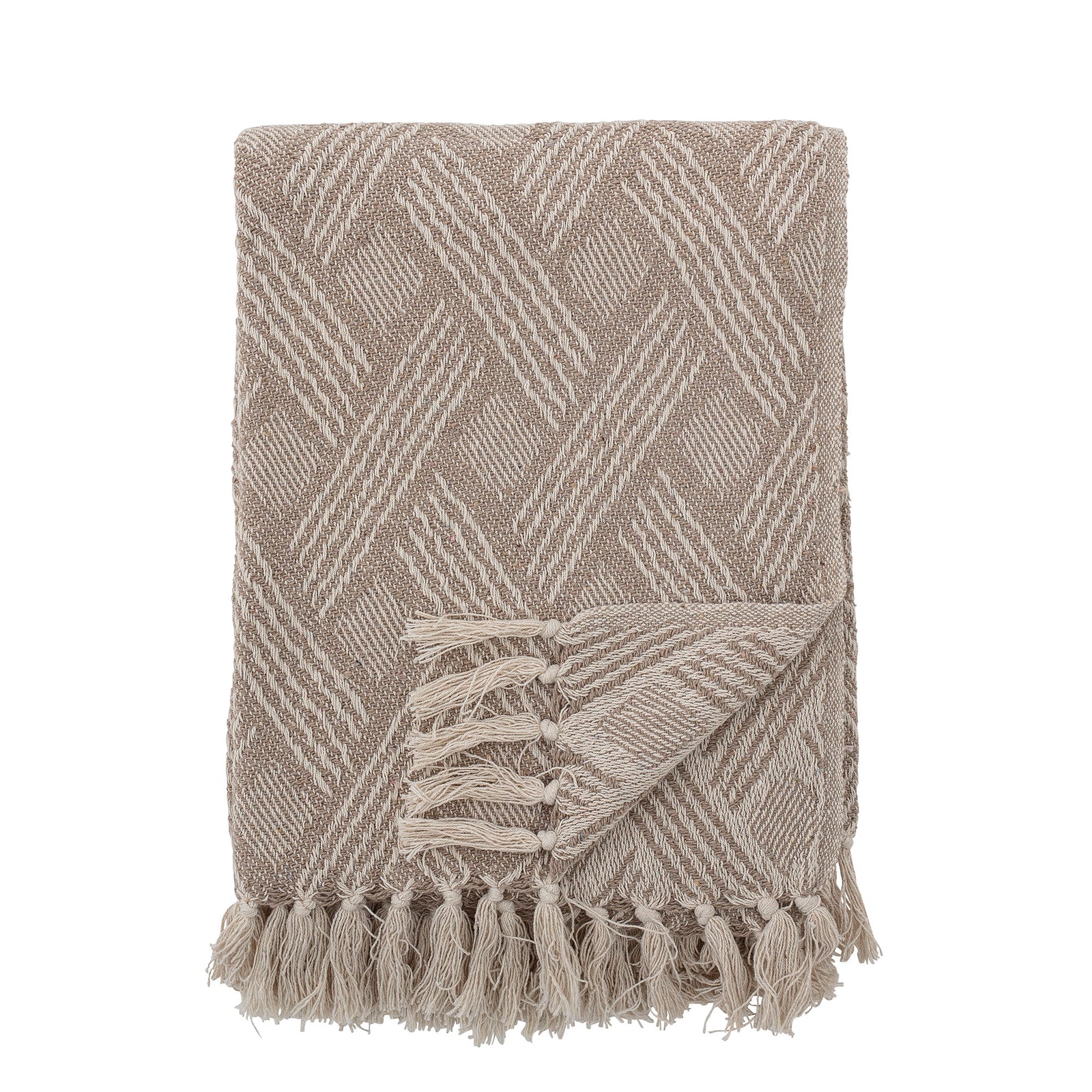 Ghina Throw, Nature, Recycled Cotton L160 x W130cm
