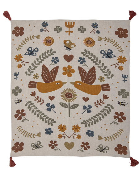 Bryn Throw, Brown, Recycled Cotton L160 x W130cm