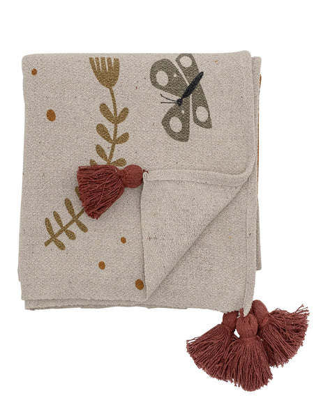 Bryn Throw, Brown, Recycled Cotton L160 x W130cm
