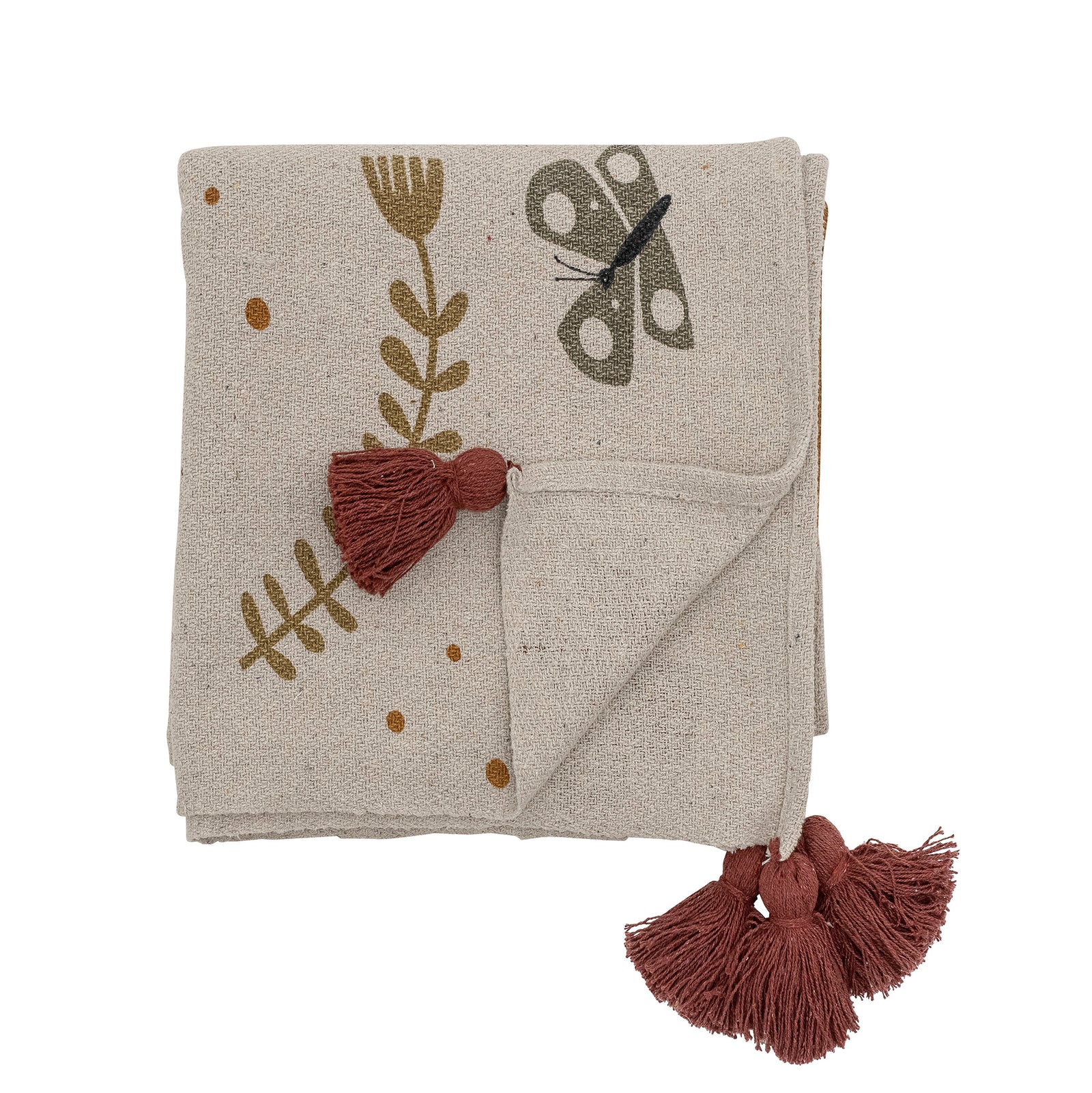 Bryn Throw, Brown, Recycled Cotton L160 x W130cm