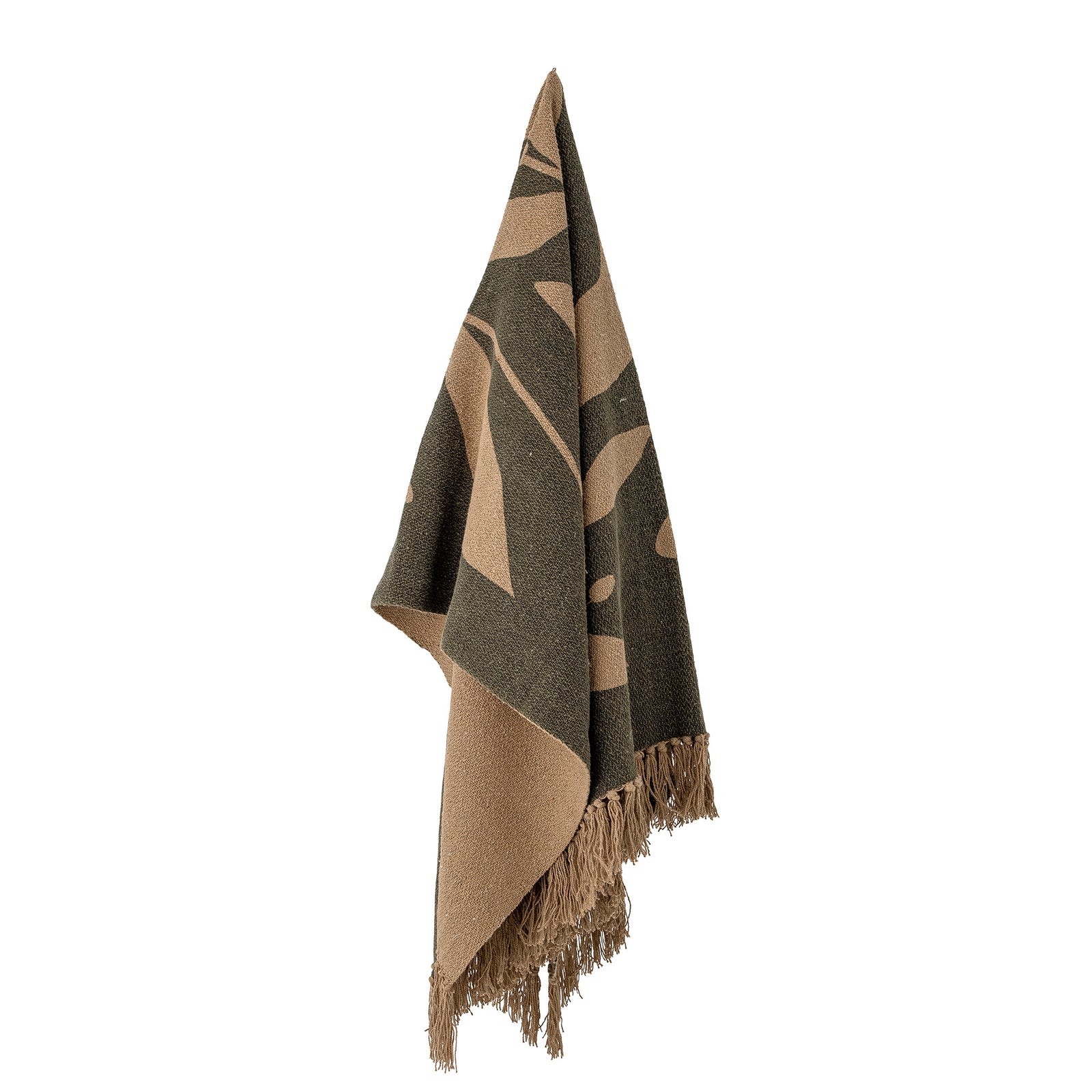 Geneva Throw, Green, Recycled Cotton L160 x W130cm