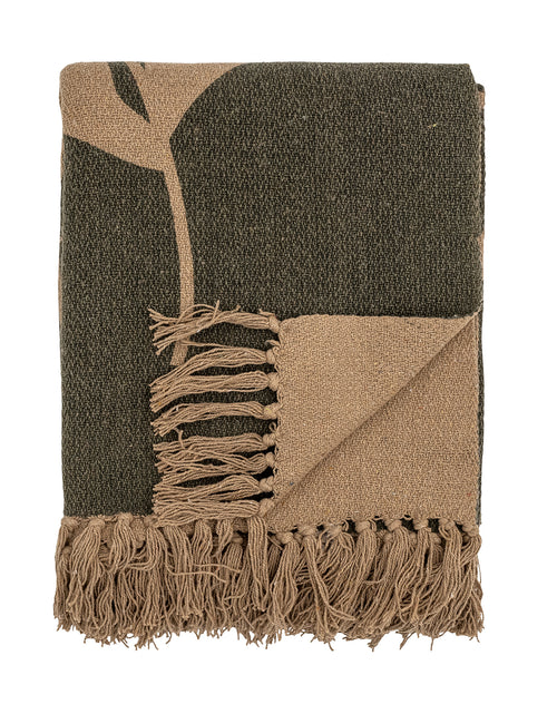 Load image into Gallery viewer, Geneva Throw, Green, Recycled Cotton L160 x W130cm
