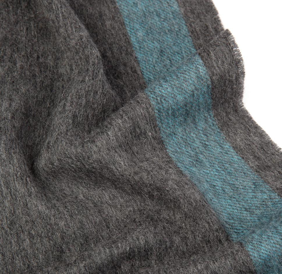 Grey & Blue Tetbury Scarf