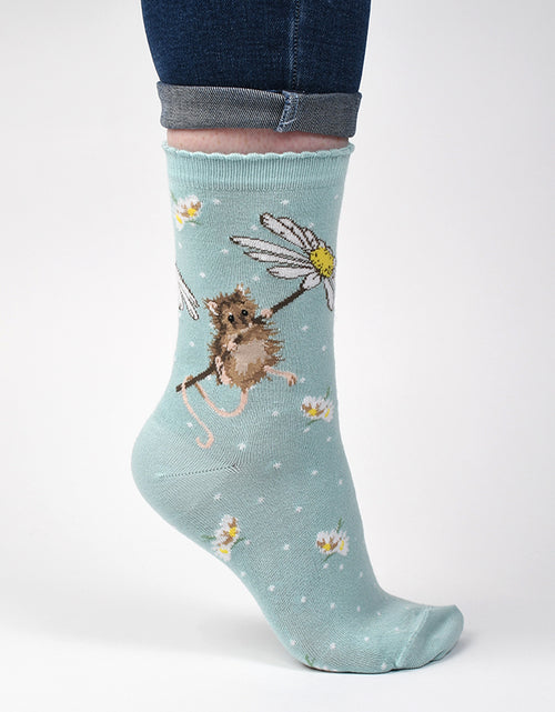 Load image into Gallery viewer, &#39;Oops A Daisy&#39; Mouse Socks
