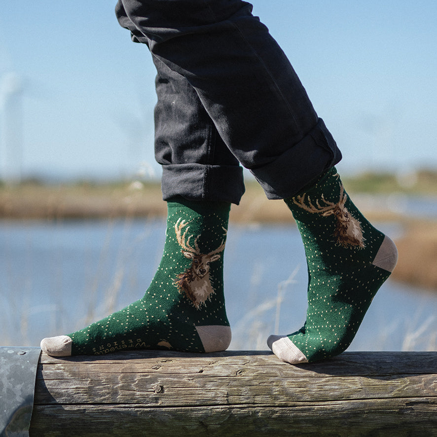 'Portrait of a Stag' Stag Men's Socks