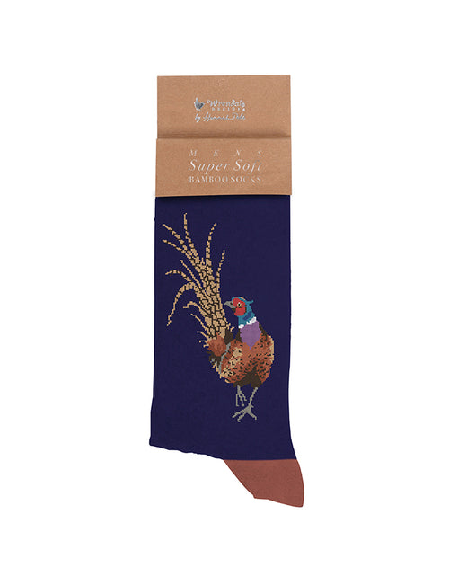 Load image into Gallery viewer, &#39;Ready For My Close-Up&#39; Pheasant Men&#39;s Socks
