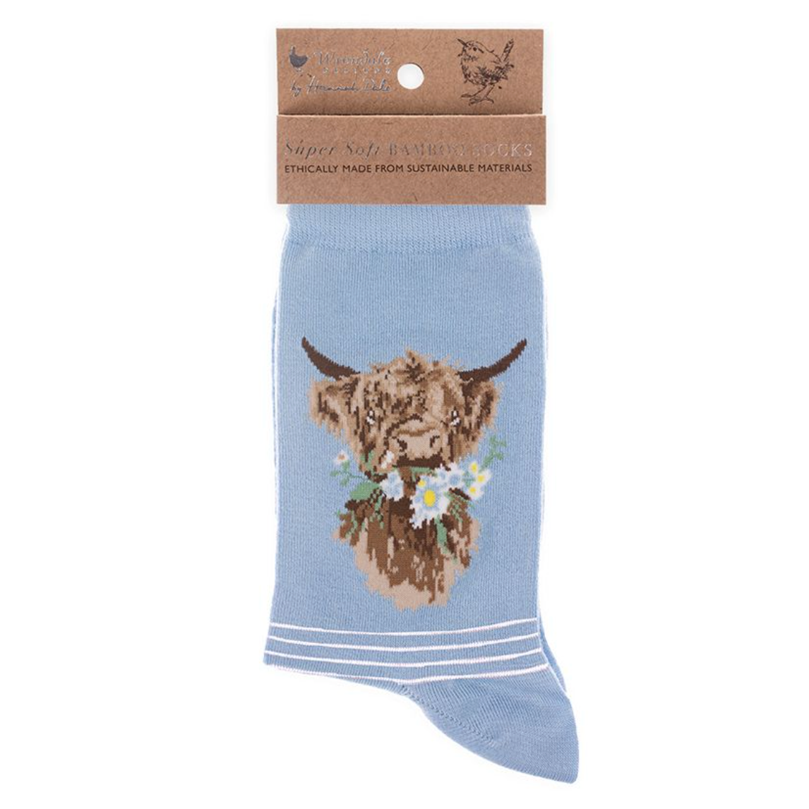 'Daisy Coo' Highland Cow Socks