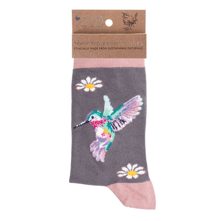 Wrendale 'Wisteria Wishes' Hummingbird Socks