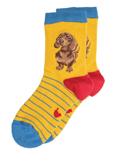 Load image into Gallery viewer, &#39;Little One&#39; Dachshund Children&#39;s Socks
