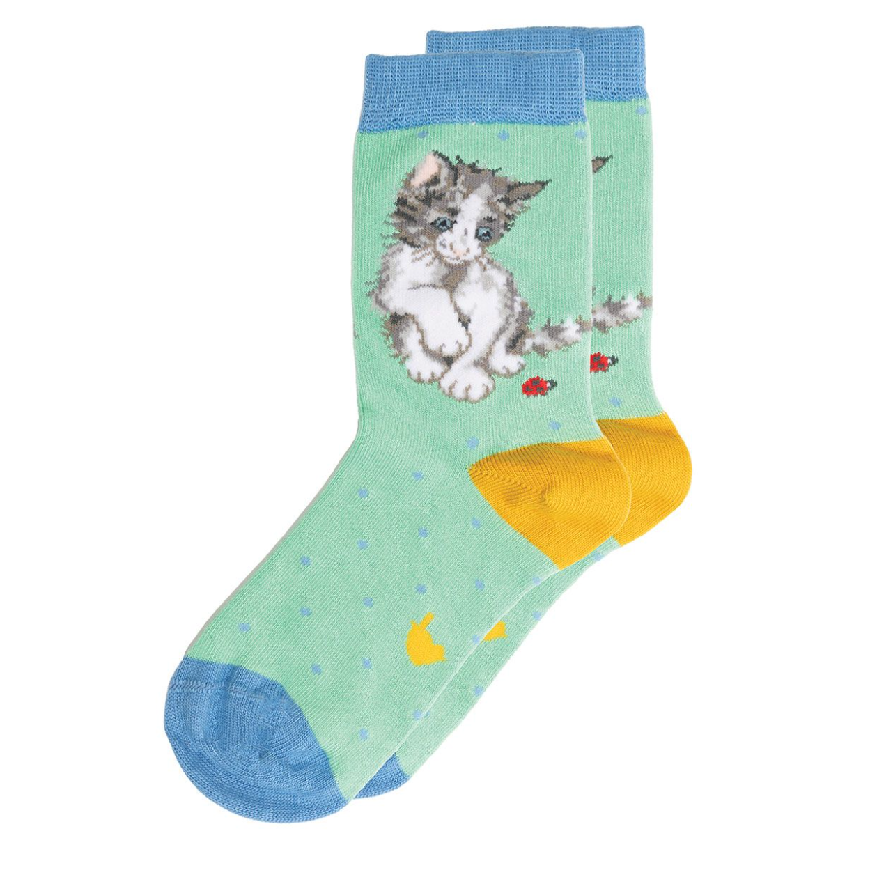 'Ladybird' Cat Children's Socks