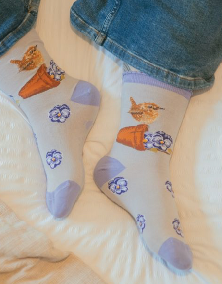 Pottering About Wren Socks