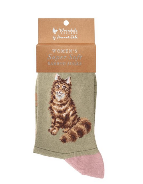 Load image into Gallery viewer, Wrendale Feline Fabulous Cat Socks
