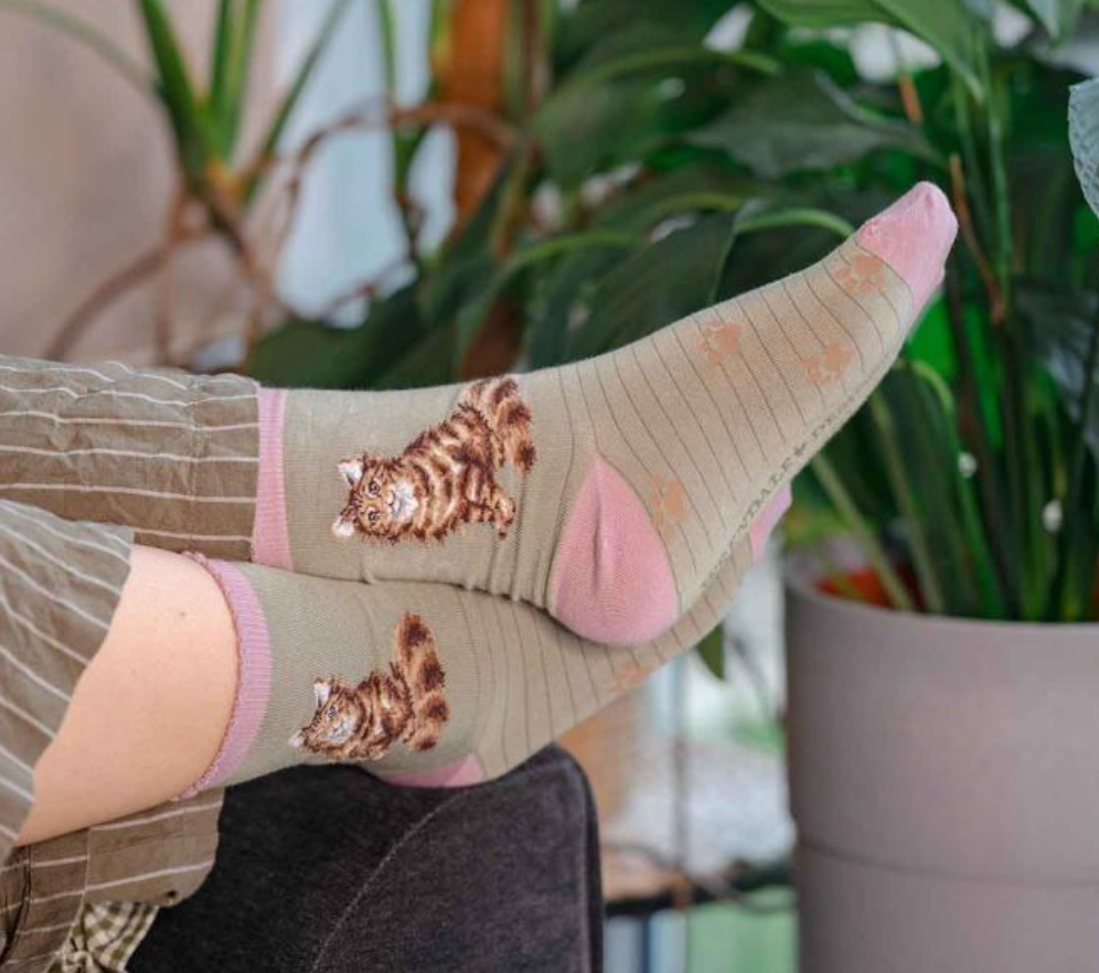 Wrendale Feline Fabulous Cat Socks