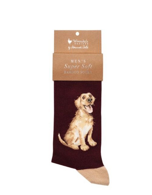 Load image into Gallery viewer, Wrendale Good As Gold Labrador Men's Socks
