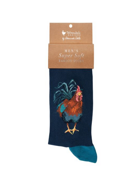 Wrendale Colours of the Rainbow Cockerel Men's Socks