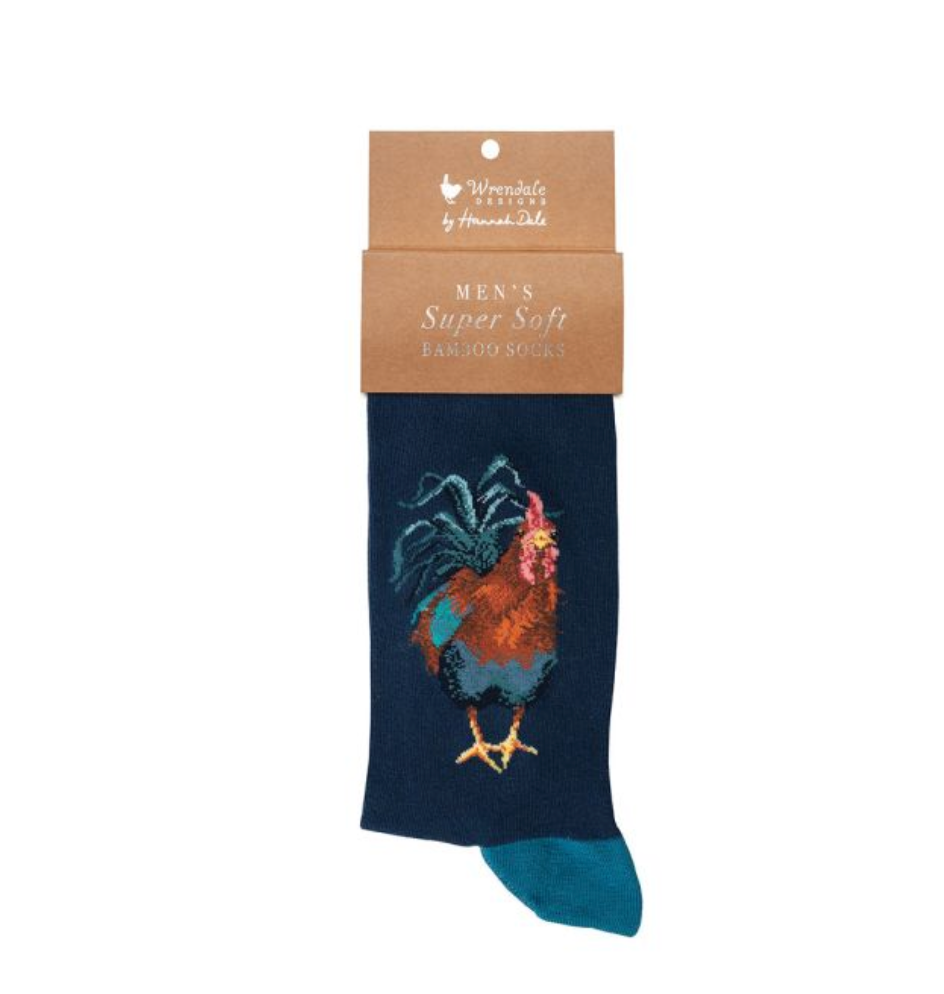 Wrendale Colours of the Rainbow Cockerel Men's Socks