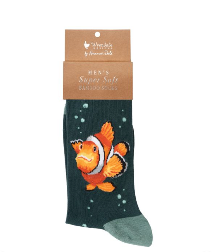 Wrendale Clowning Around Fish Men's Socks