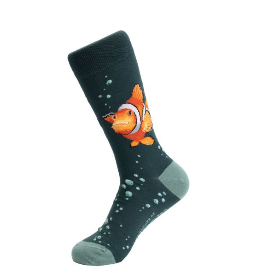 Wrendale Clowning Around Fish Men's Socks