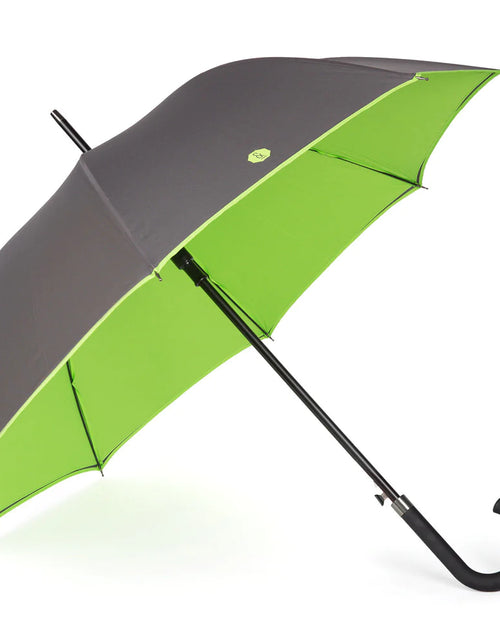 Load image into Gallery viewer, Charcoal &amp; Lime Walker Umbrella
