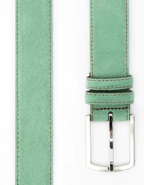 Load image into Gallery viewer, Mint Green Huxley Suede Belt
