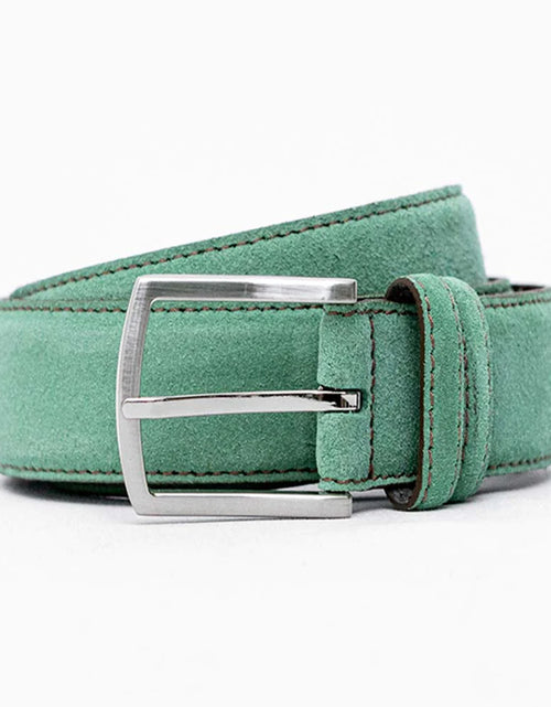 Load image into Gallery viewer, Mint Green Huxley Suede Belt
