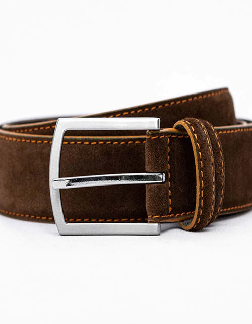 Load image into Gallery viewer, Chocolate Brown Huxley Suede Belt
