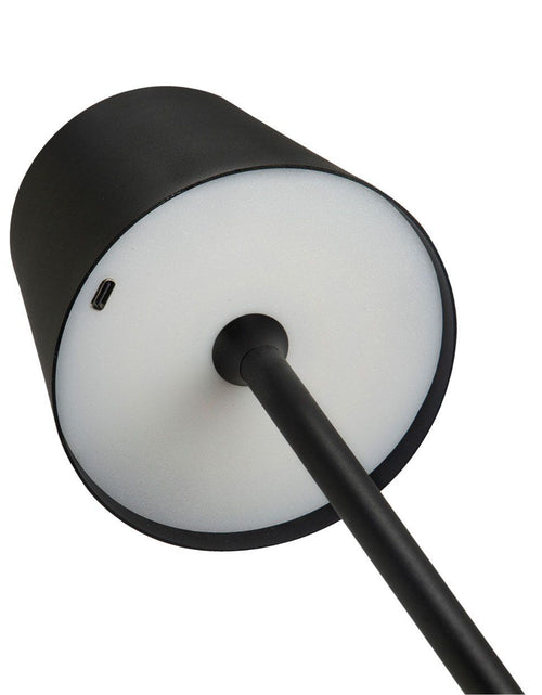 Load image into Gallery viewer, Black Wireless LED Lamp
