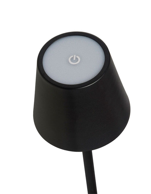 Load image into Gallery viewer, Black Wireless LED Lamp
