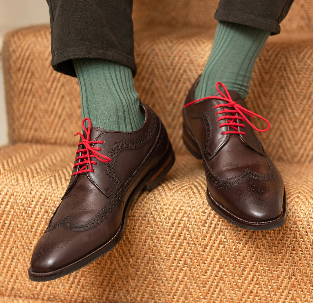 Moss Green Archer Socks