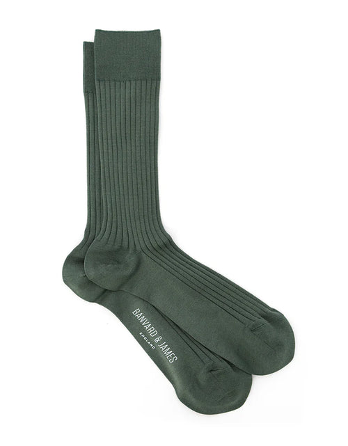 Load image into Gallery viewer, Moss Green Archer Socks
